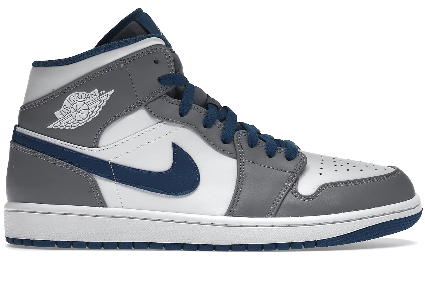 Jordan 1 Mid True Blue Cement GS