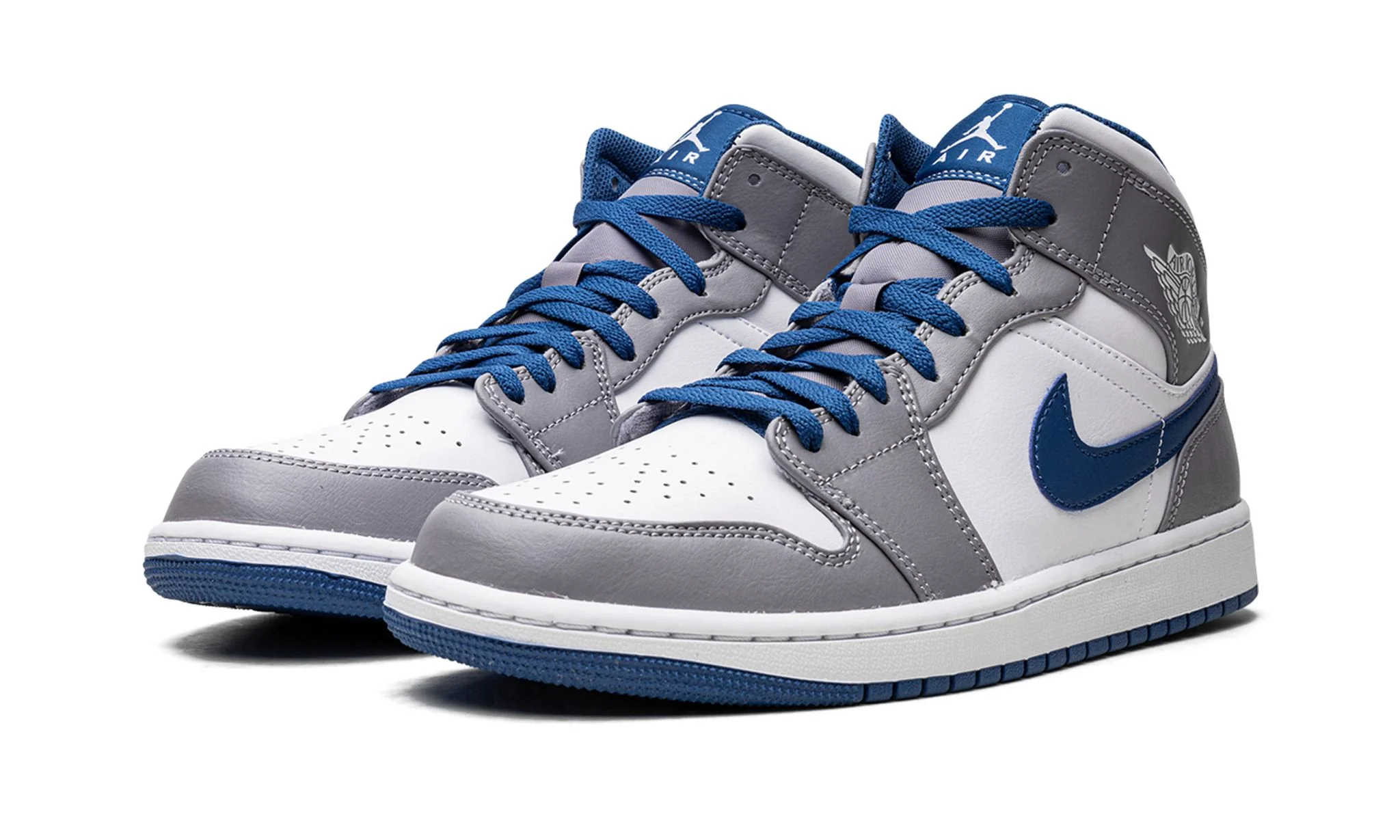Jordan 1 Mid True Blue Cement GS - Image 2
