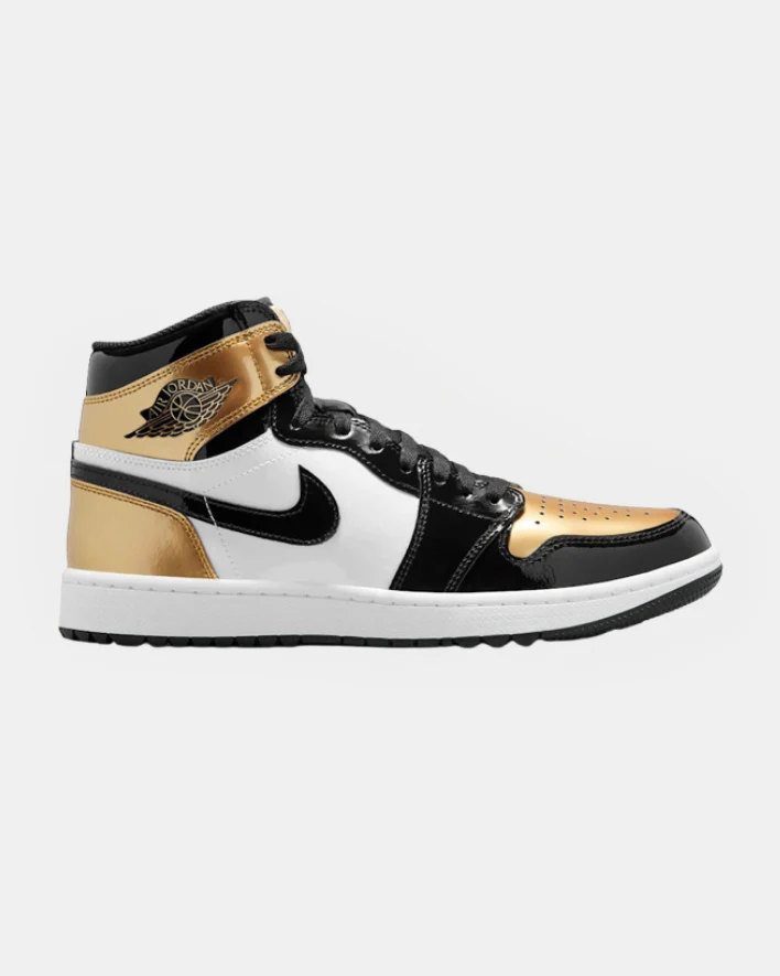 Jordan 1 Retro High Golf Patent Gold Toe - Image 2