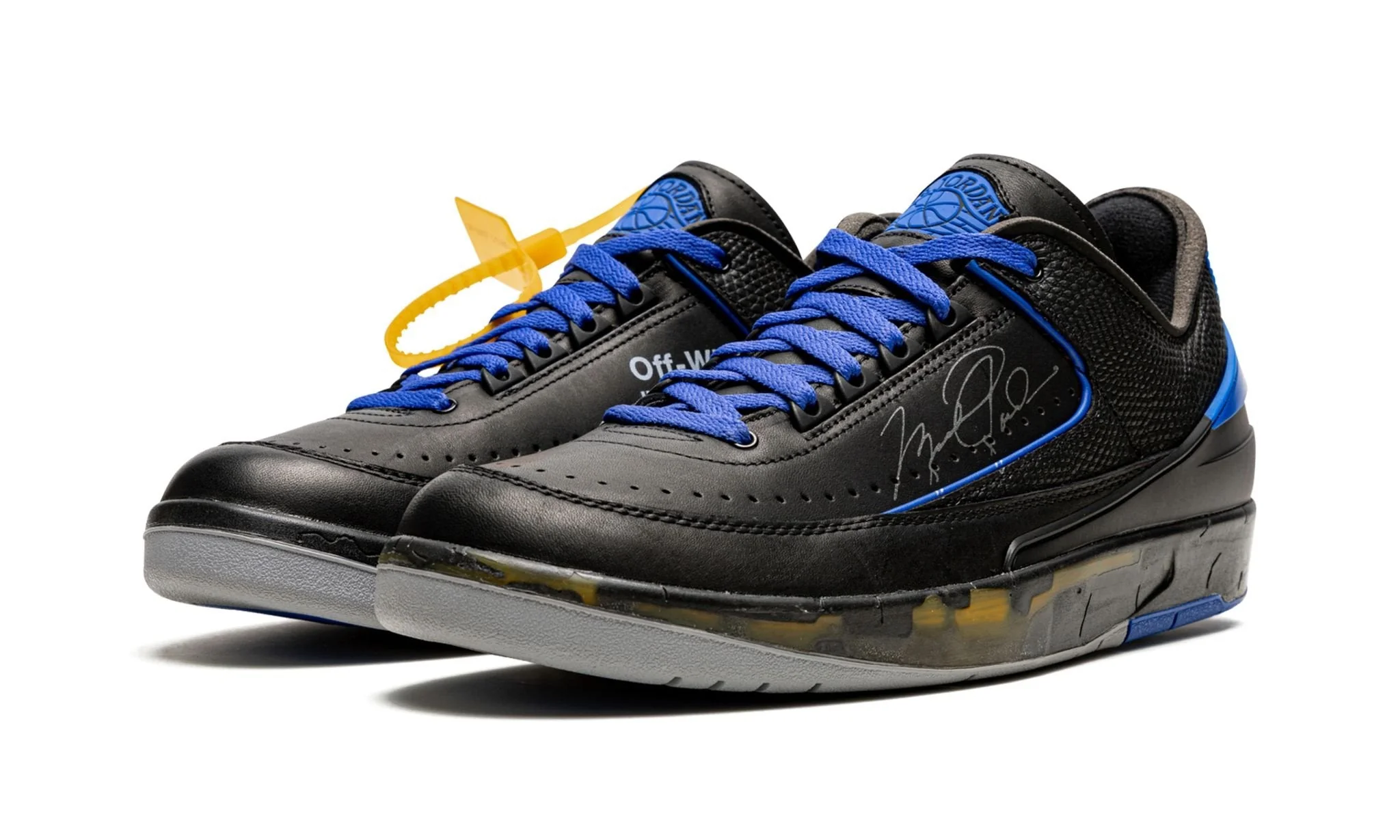 Jordan 2 Retro Low SP Off-White Black Blue - Image 2
