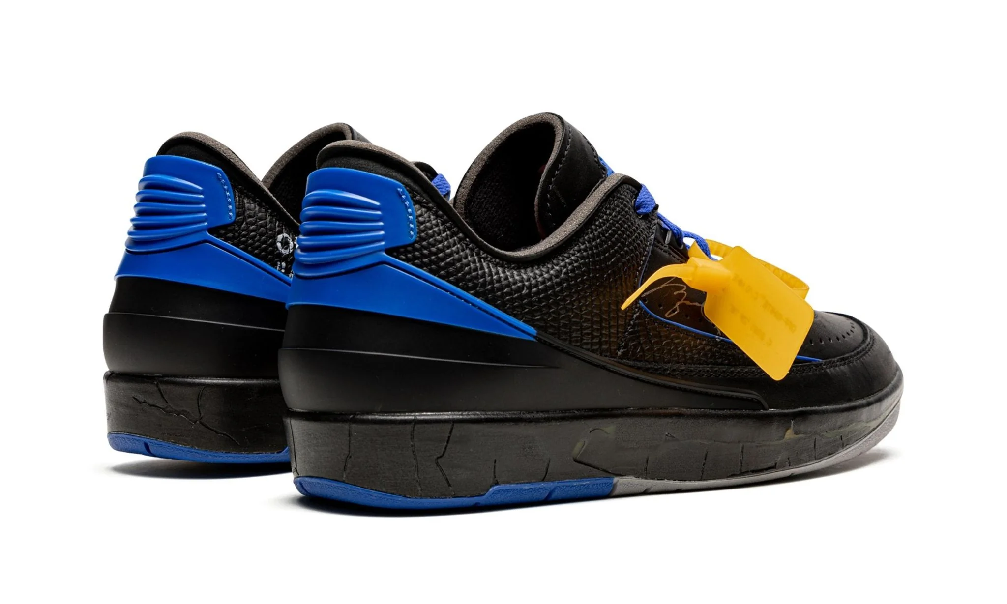Jordan 2 Retro Low SP Off-White Black Blue - Image 3