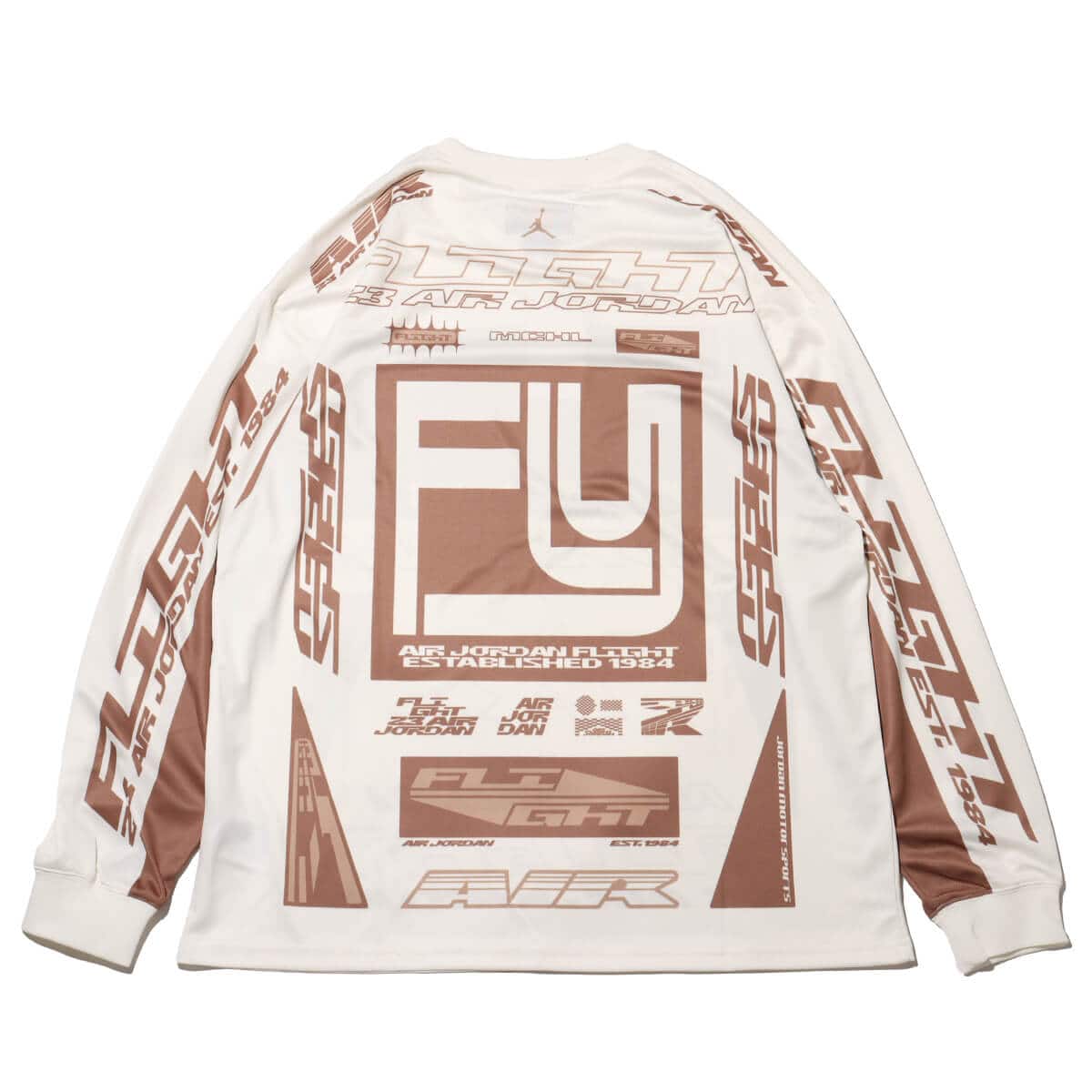 Jordan Mvp Printed Mens Long Sleeve Shirt Tan - Image 2