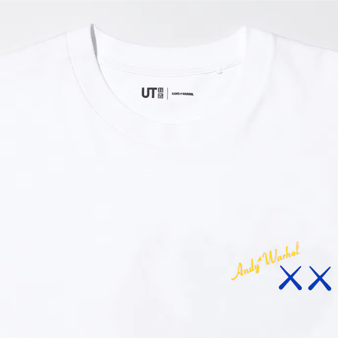 KAWS x Uniqlo Warhol UT Graphic T-shirt White - Image 5