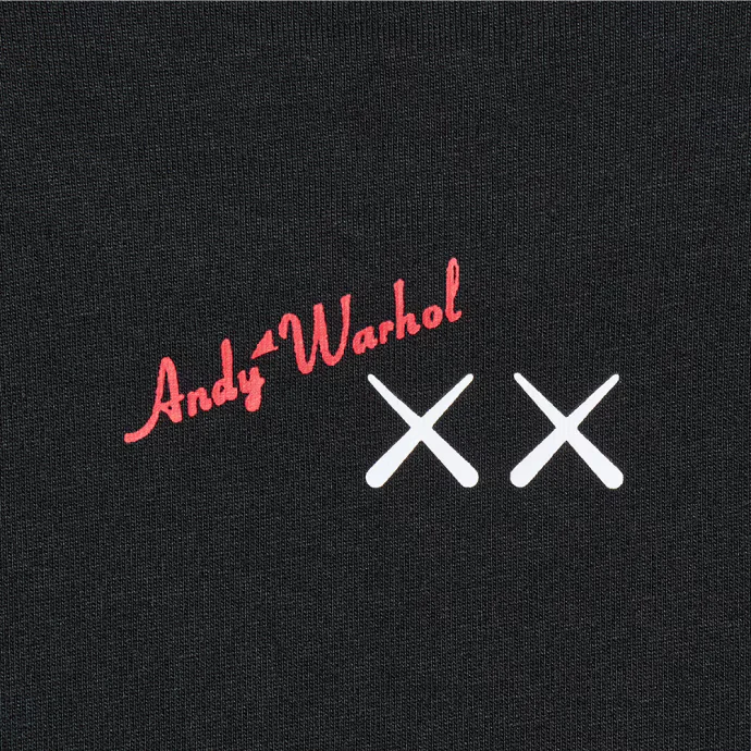 KAWS x Uniqlo Warhol UT Graphic T-shirt Black - Image 4
