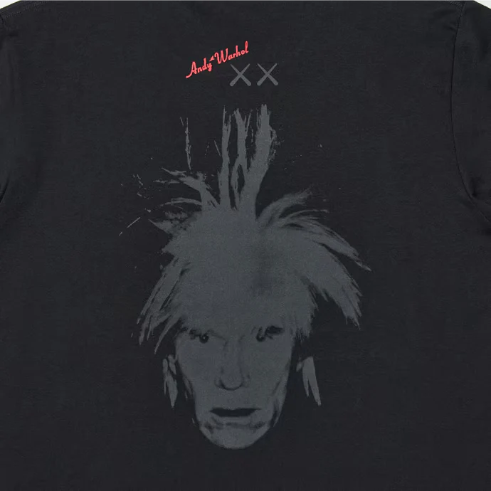 KAWS x Uniqlo Warhol UT Graphic T-shirt Black - Image 3