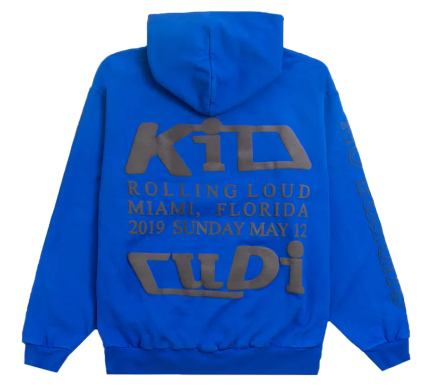 CPFM X Kid Cudi Rolling Loud Swim In The Light Hoodie Blue - Image 2