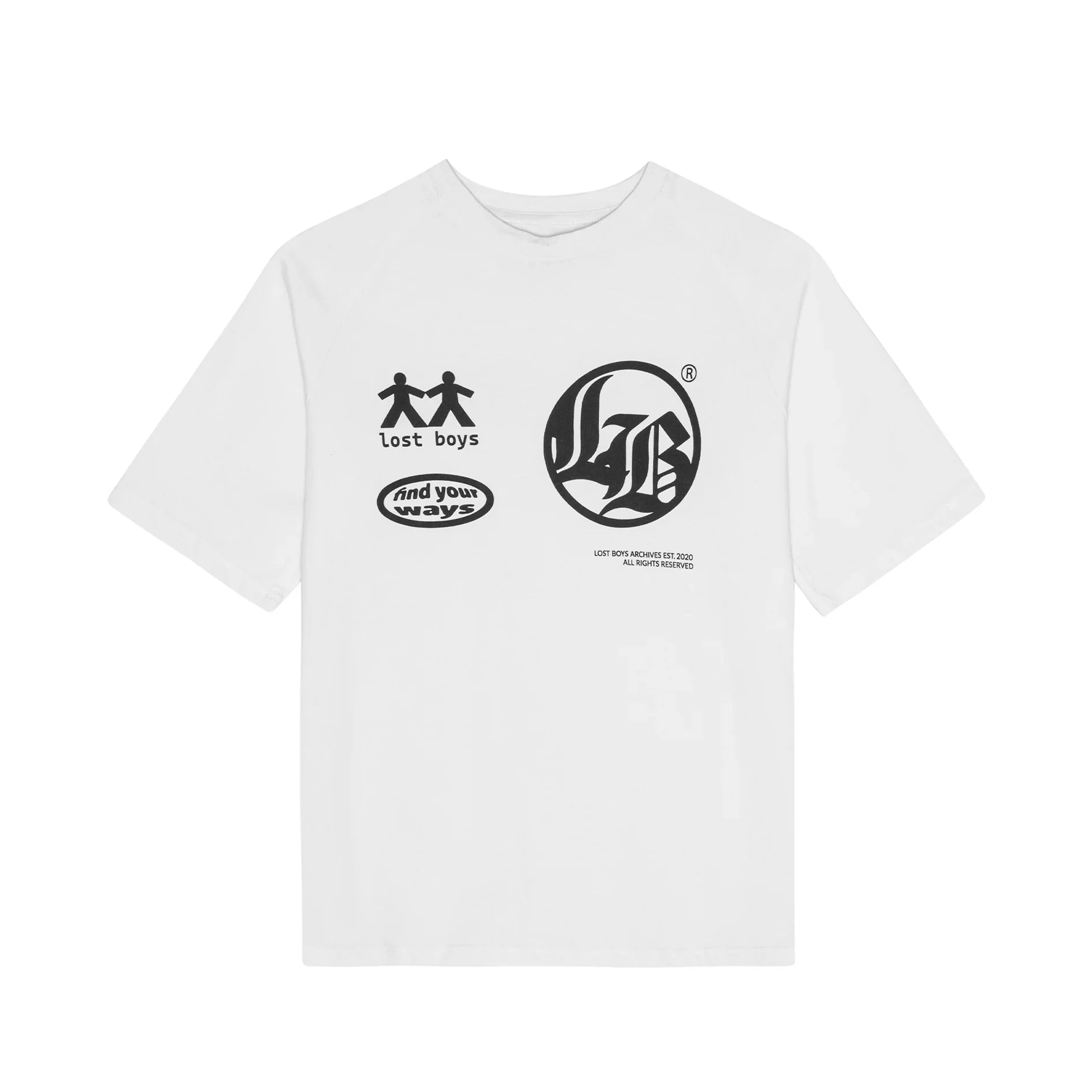 Lost Boys Logo Mania Tee White