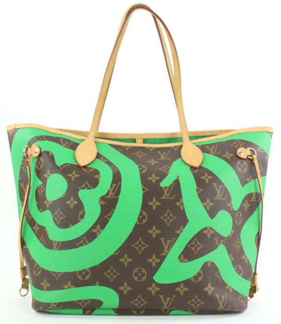Louis Vuitton Green Monogram Summer Spirit Tahitienne Neverfull MM Tote Bag - Image 2