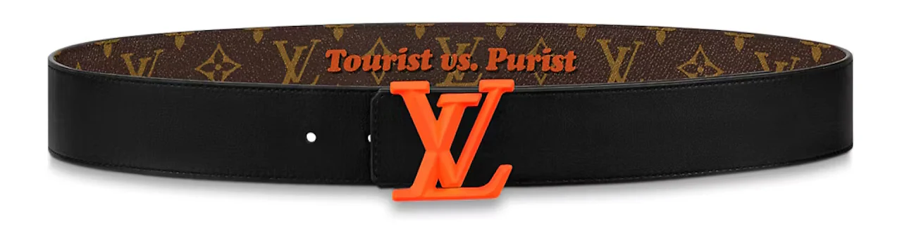 Louis Vuitton LV Pyramide 40MM Reversible Belt Monogram Brown/Orange - Image 2