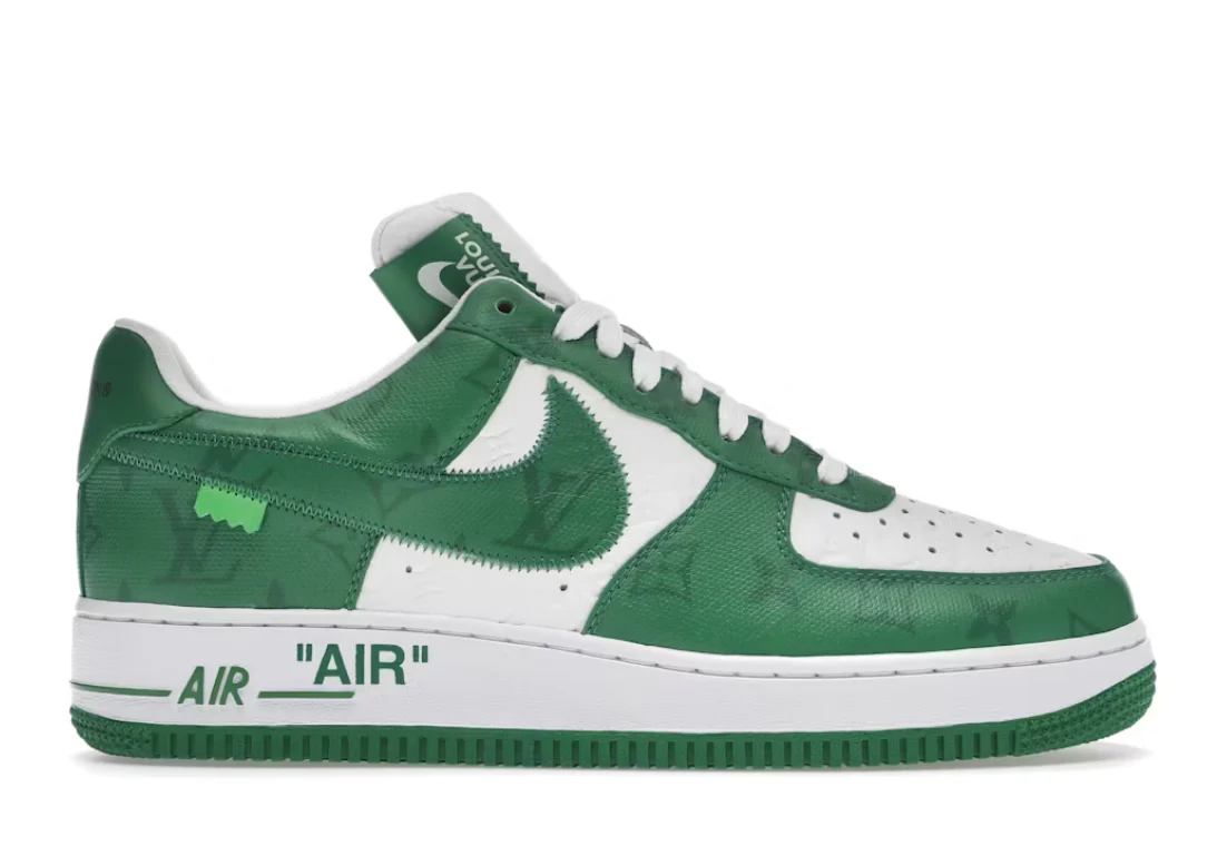 Louis Vuitton Nike Air Force 1 Low By Virgil Abloh White Green