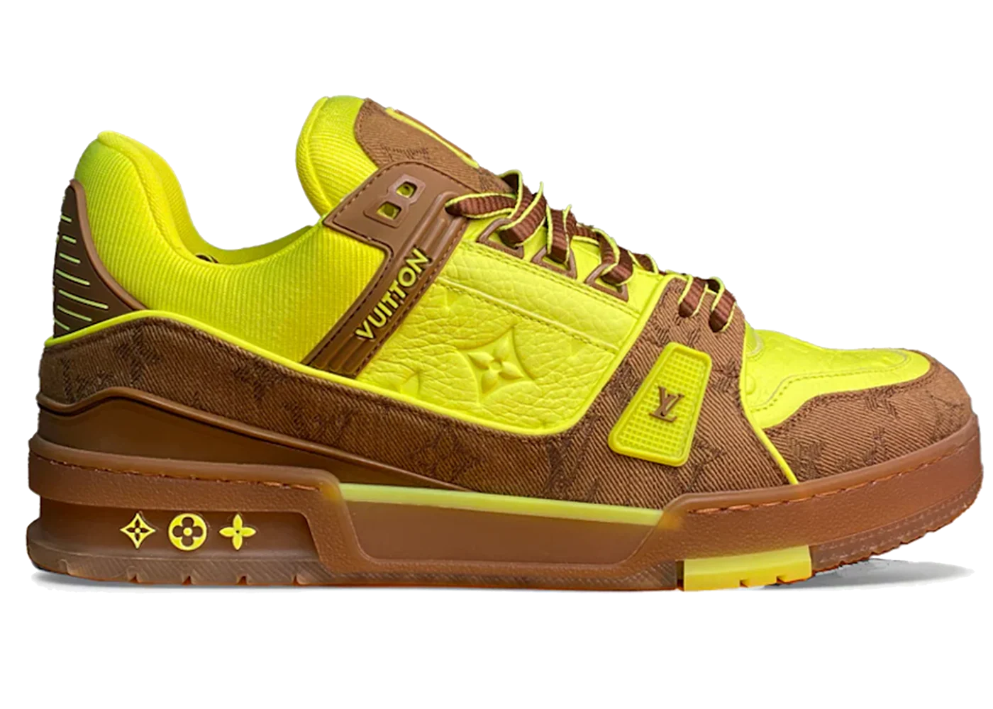 Louis Vuitton Trainer Yellow Brown
