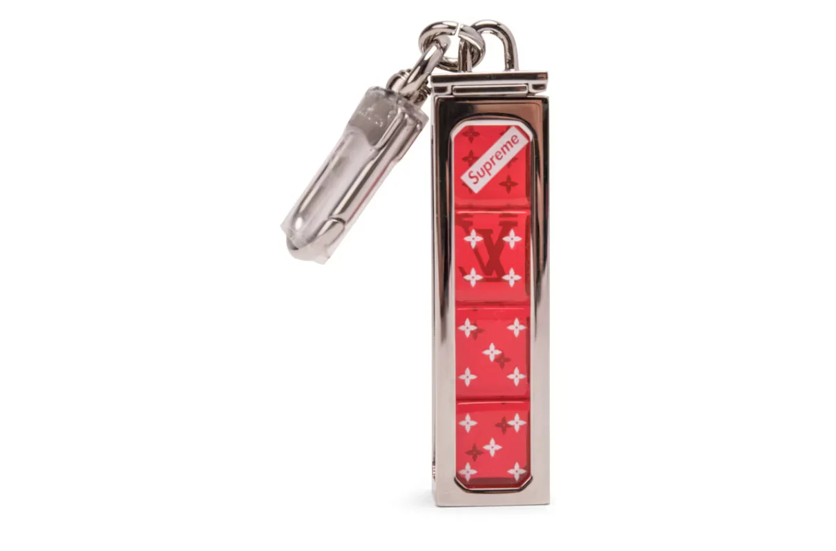 Louis Vuitton x Supreme Dice Key Chain Red