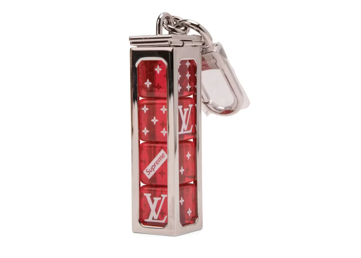 Louis Vuitton x Supreme Dice Key Chain Red - Image 2