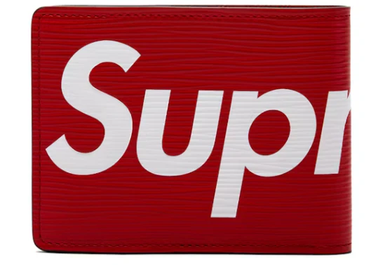 Louis Vuitton x Supreme Slender Wallet Epi Red - Image 2