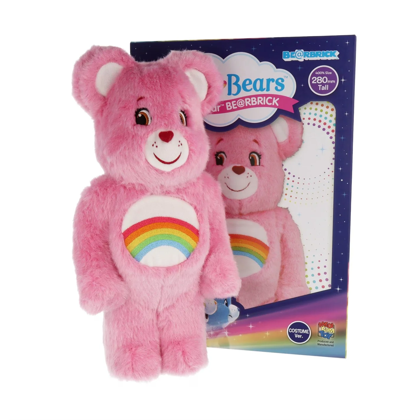 Medicom Toy Bearbrick x Care Bears Cheer Bear Costume Ver. 400% Pink - Image 3