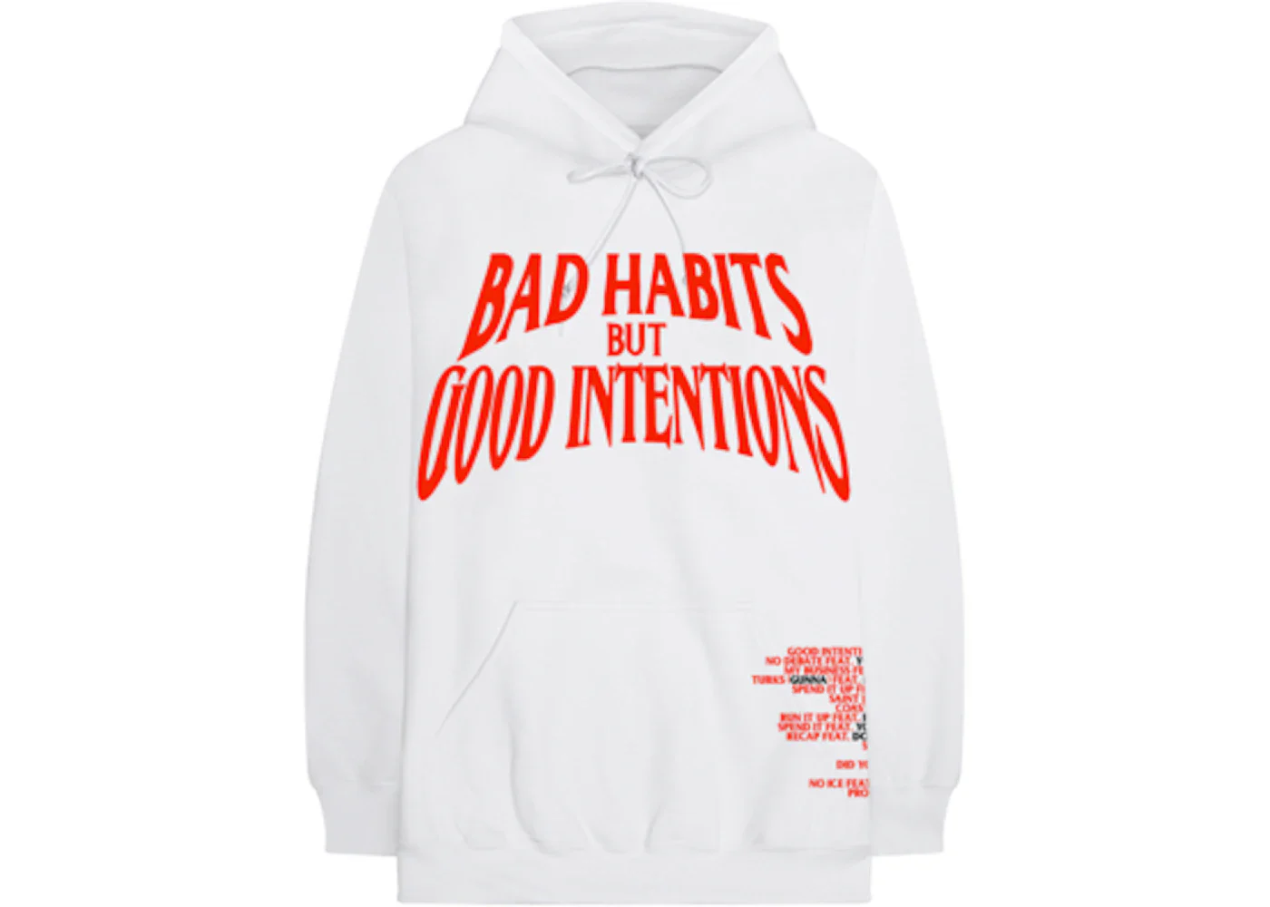 Vlone x Nav Bad Habits Hoodie White