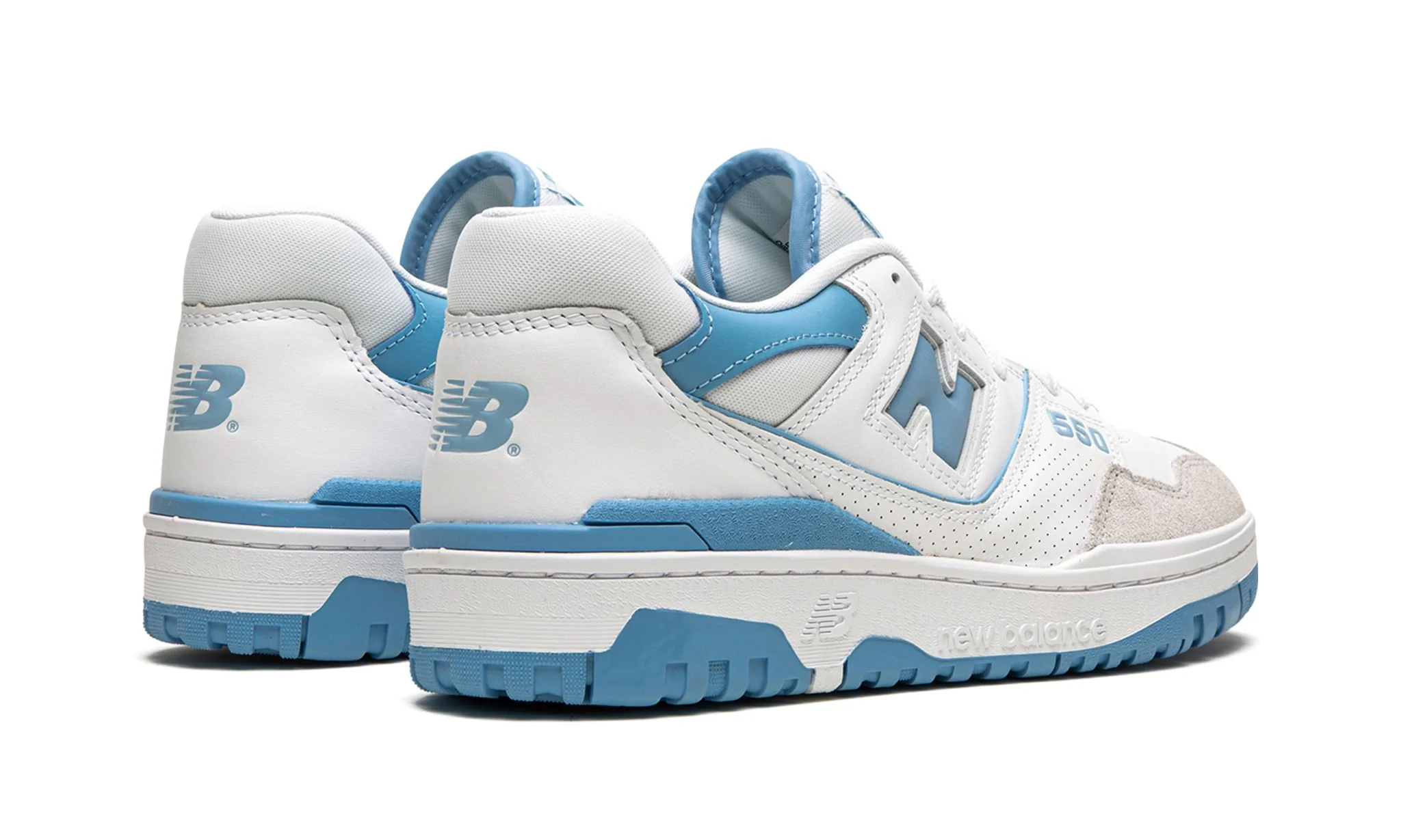 New Balance 550 White Blue Haze Rain Cloud - Image 3