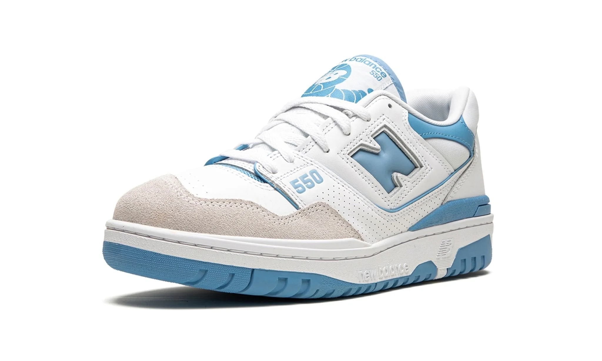 New Balance 550 White Blue Haze Rain Cloud - Image 4