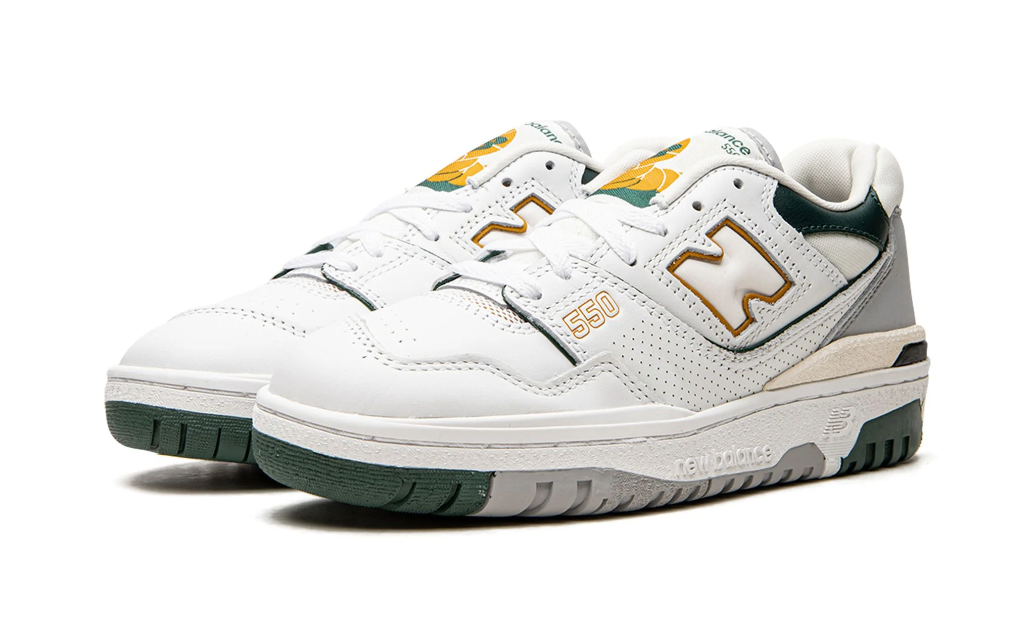 New Balance 550 White Nightwatch Green - Image 2