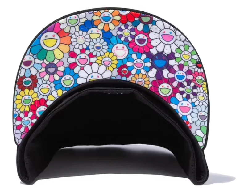 New Era x Takashi Murakami Flower Flag 59Fifty Fitted Hat Black Rainbow - Image 2