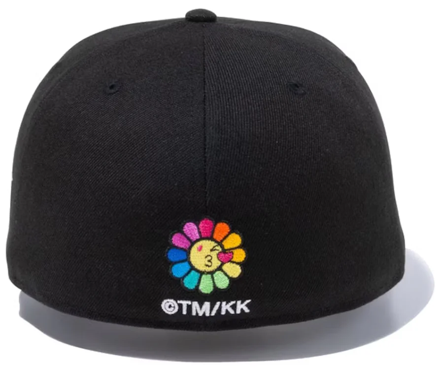 New Era x Takashi Murakami Flower Flag 59Fifty Fitted Hat Black Rainbow - Image 3