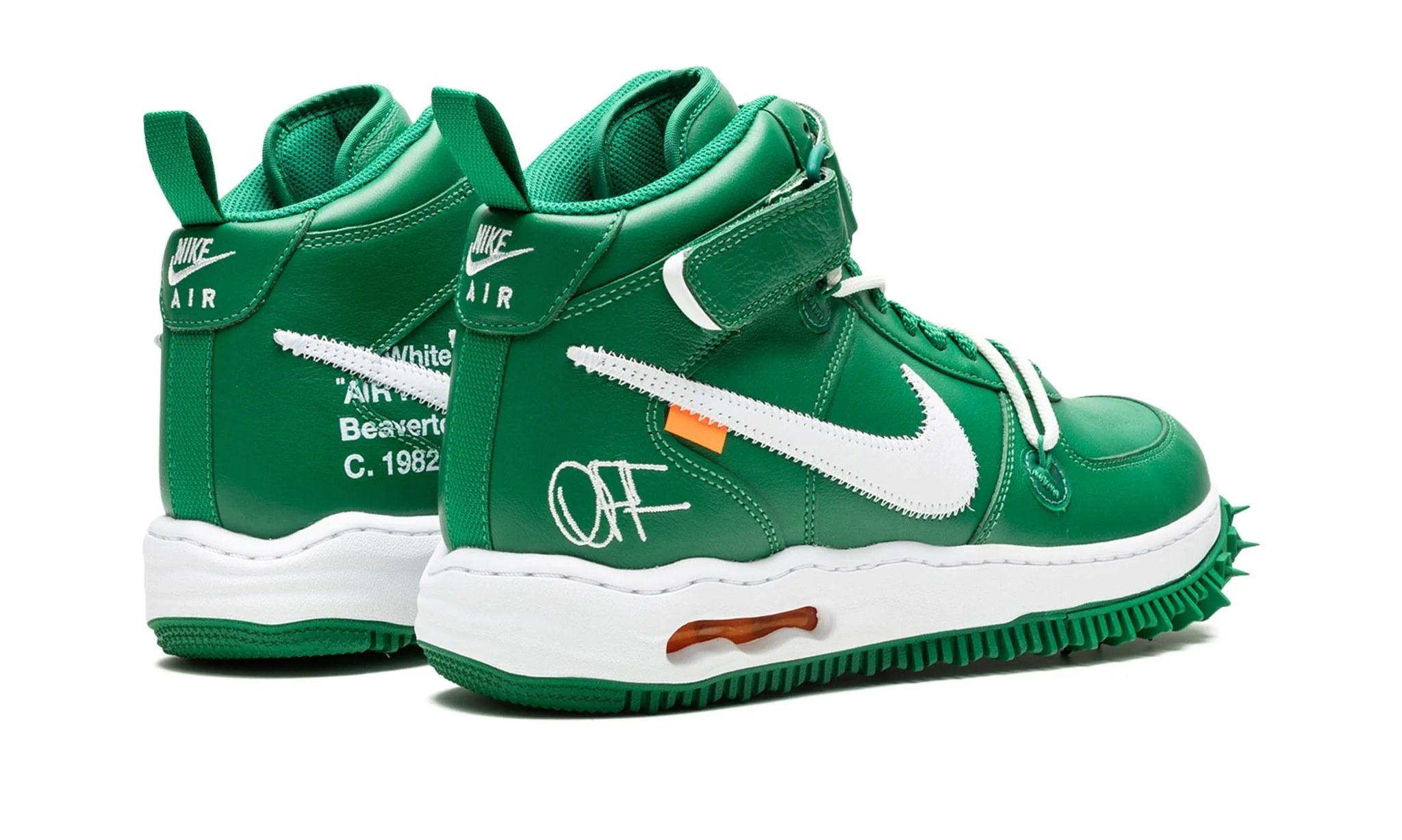 Nike Air Force 1 Mid Off-White Pine Green - Image 3