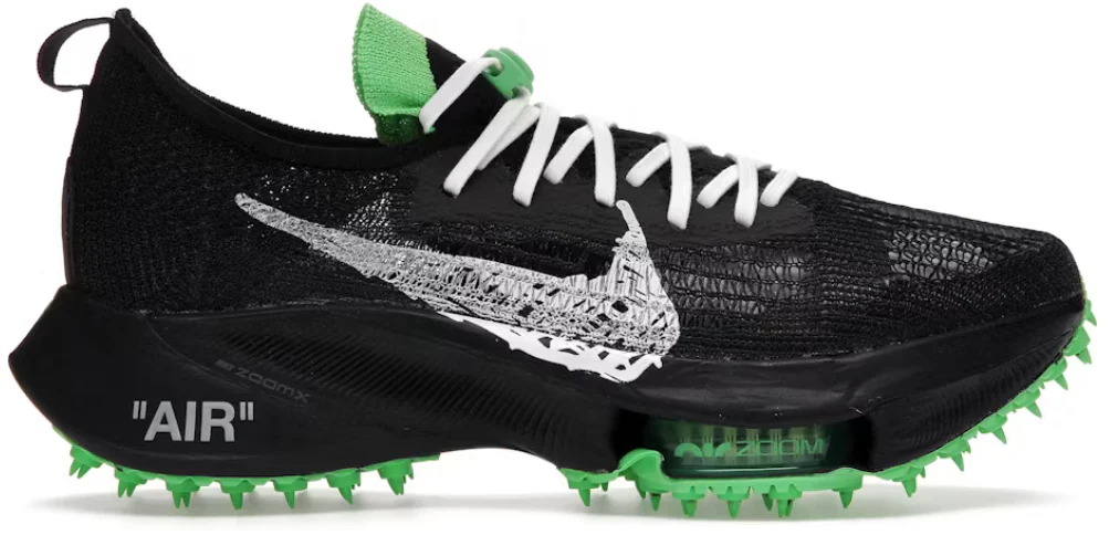 Nike Air Zoom Tempo Next Flyknit Off-White Black Scream Green