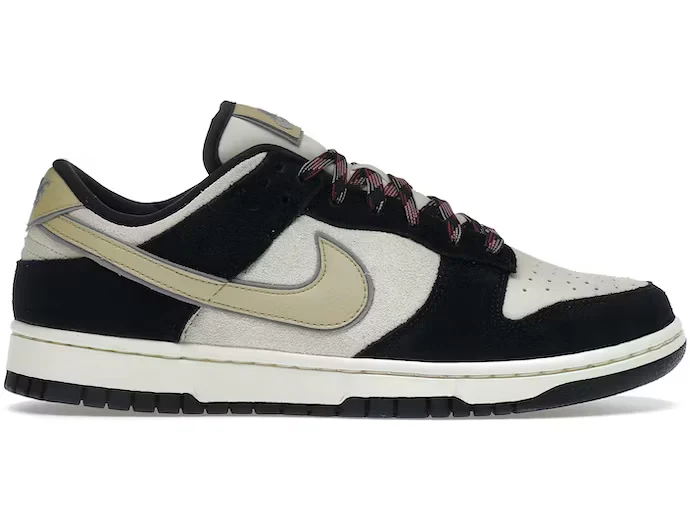 Nike Dunk Low LX Black Suede Team Gold (Women's)