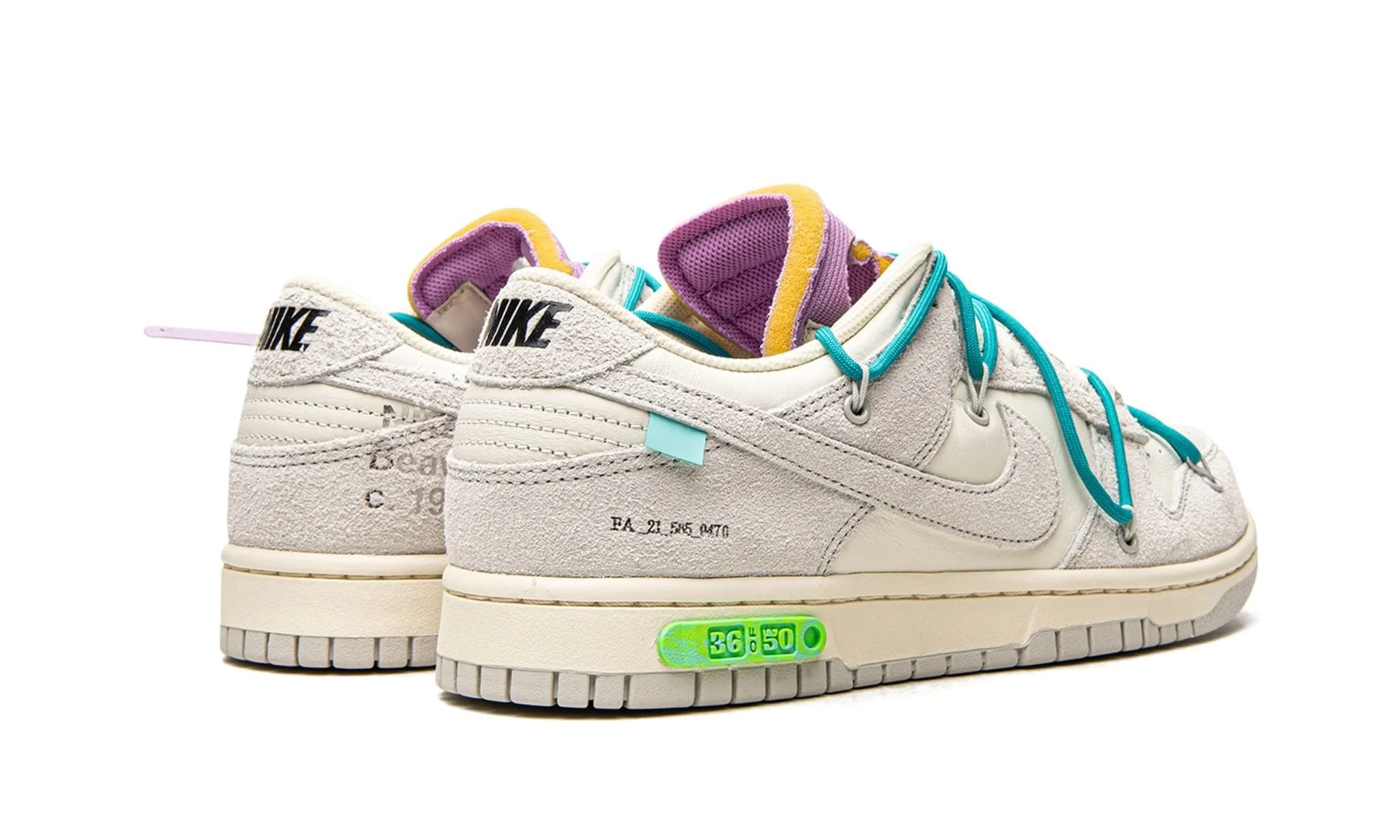 Nike Dunk Low Off-White Lot 36 - Image 3