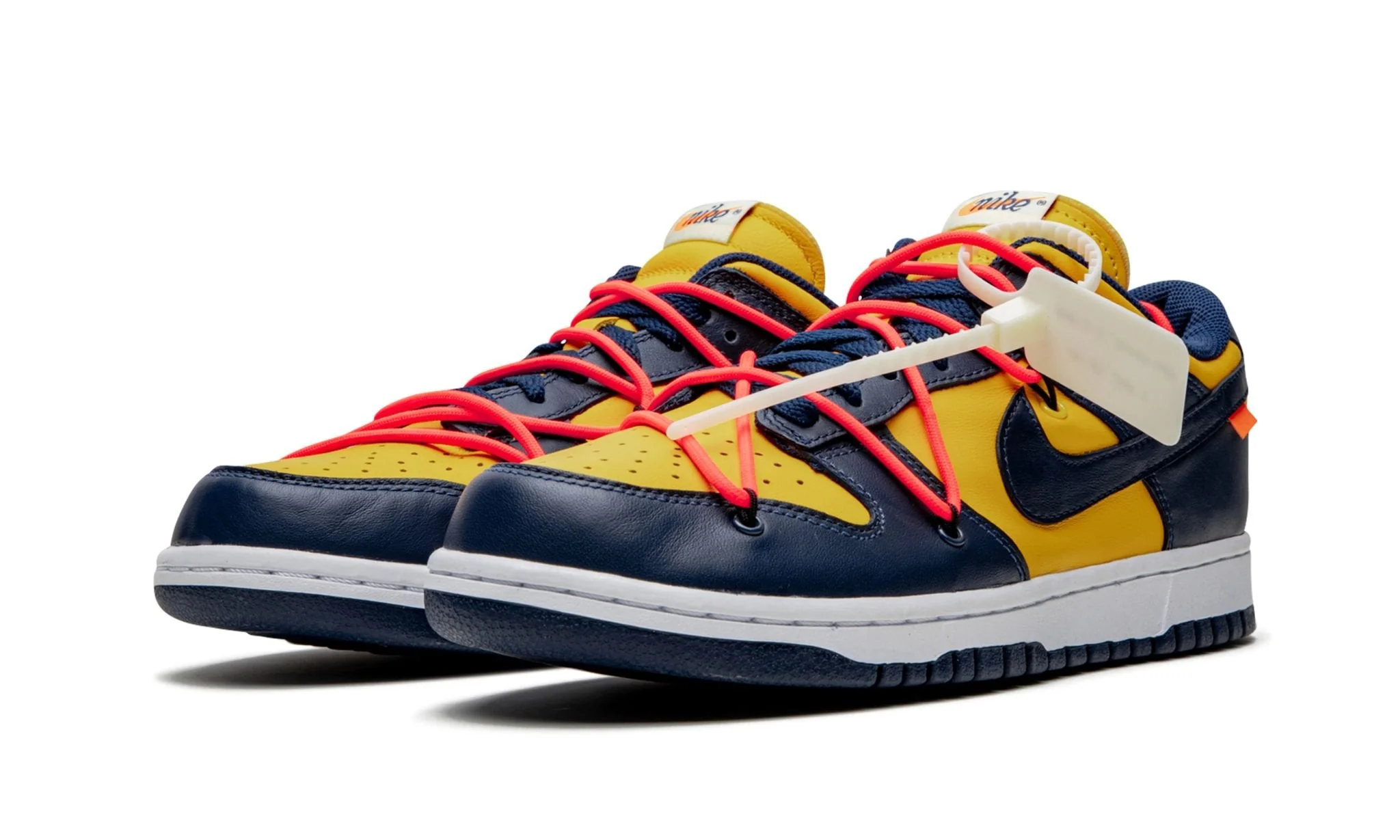 Nike Dunk Low Off-White University Gold Midnight Navy - Image 2