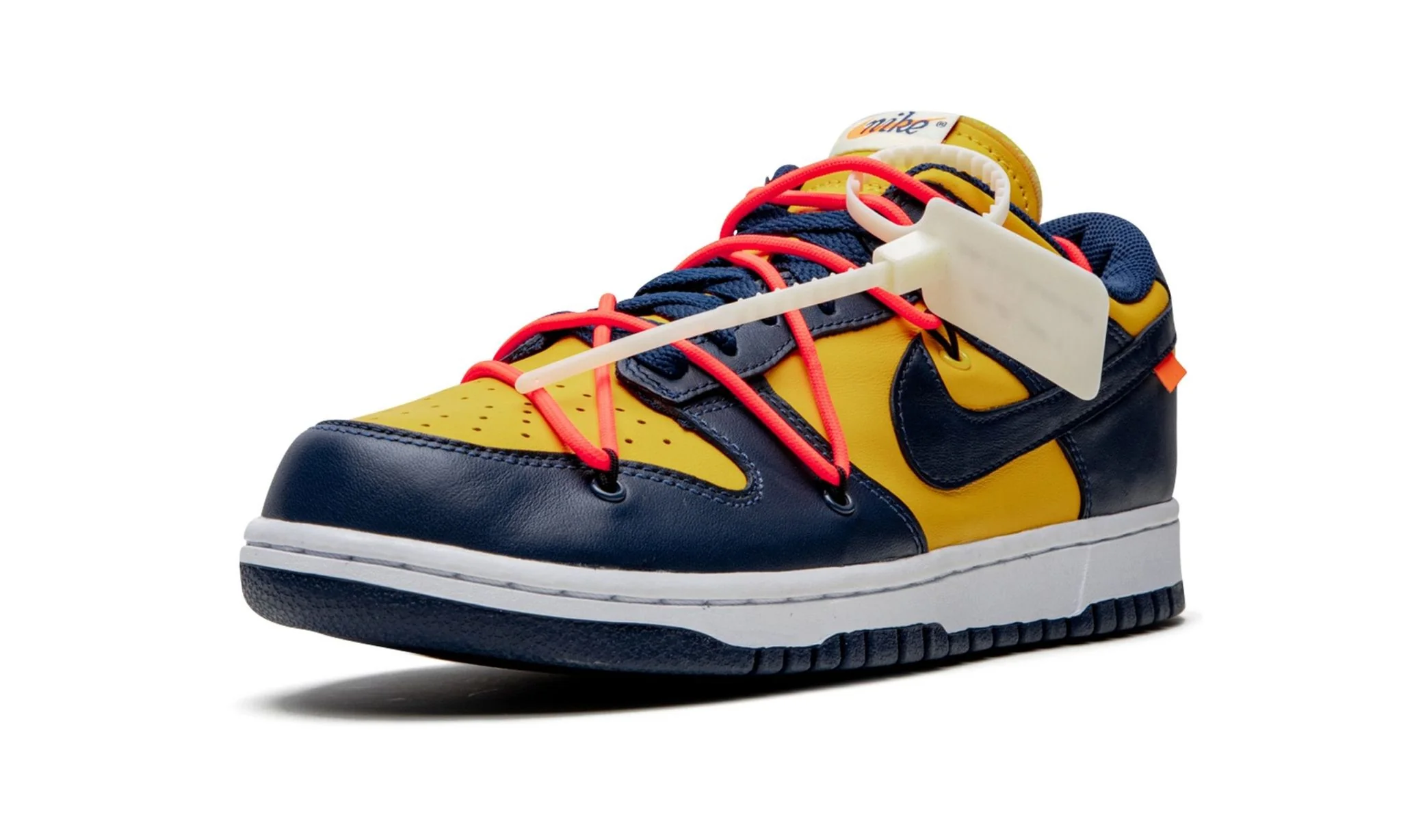 Nike Dunk Low Off-White University Gold Midnight Navy - Image 4