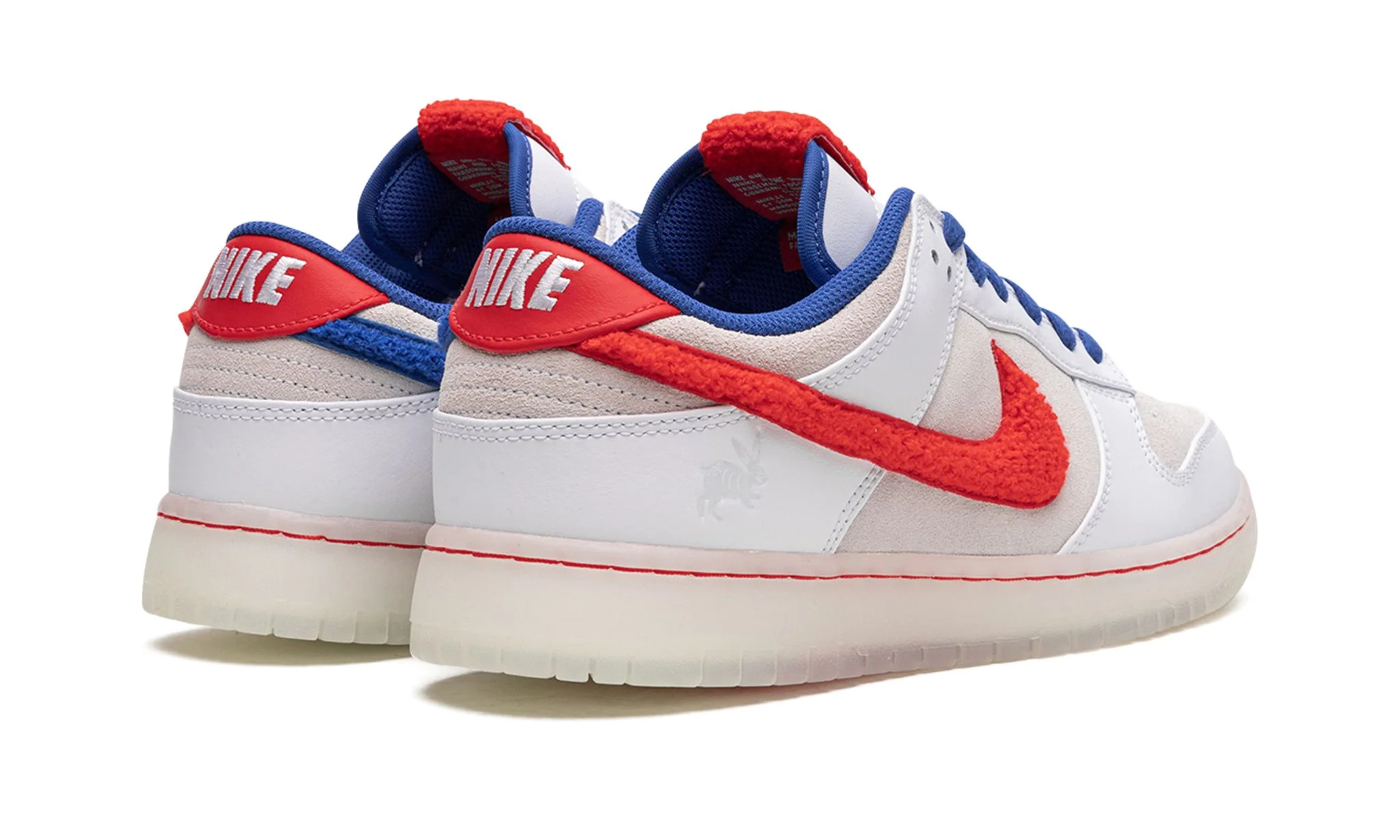 Nike Dunk Low Retro PRM Year of the Rabbit White Crimson Varsity Royal - Image 3