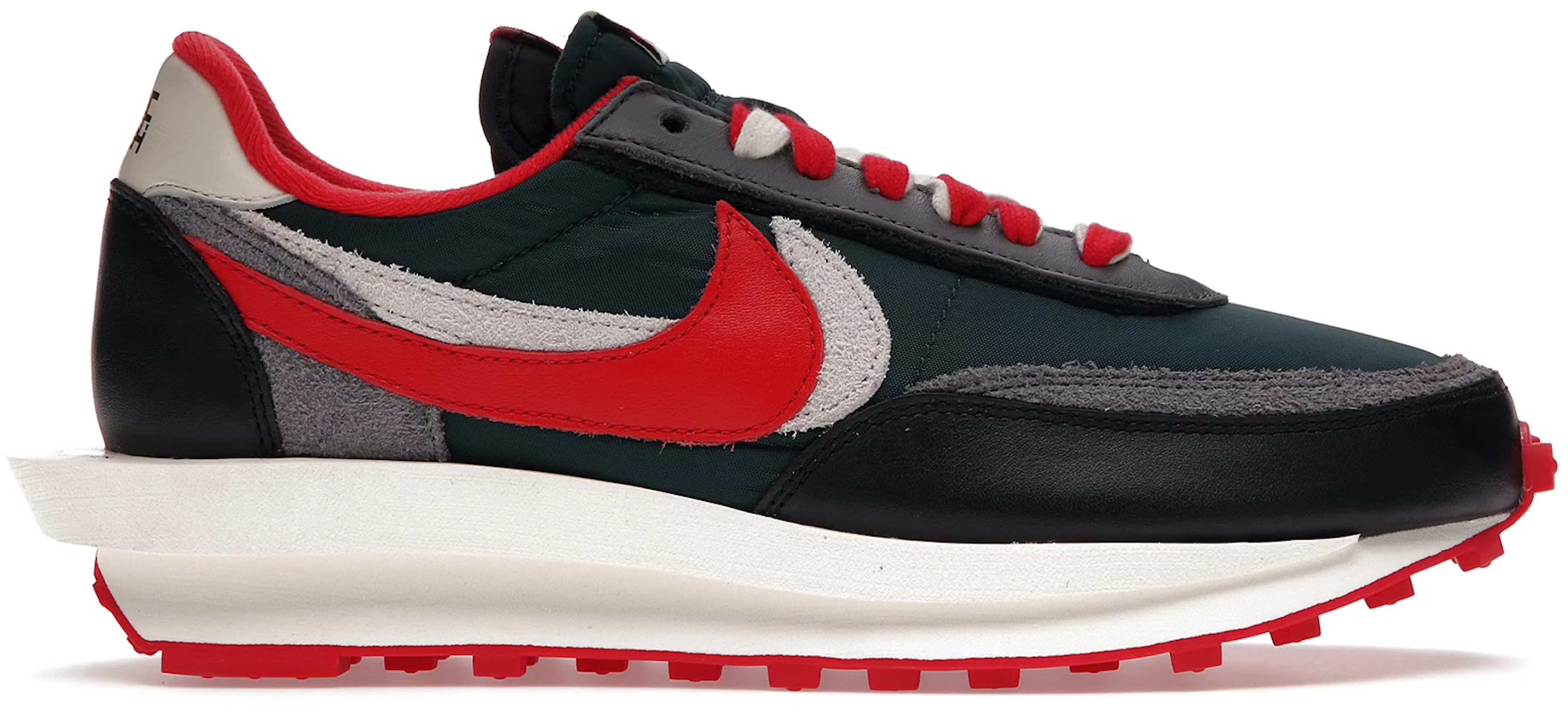 Nike LD Waffle sacai Undercover Midnight Spruce University Red