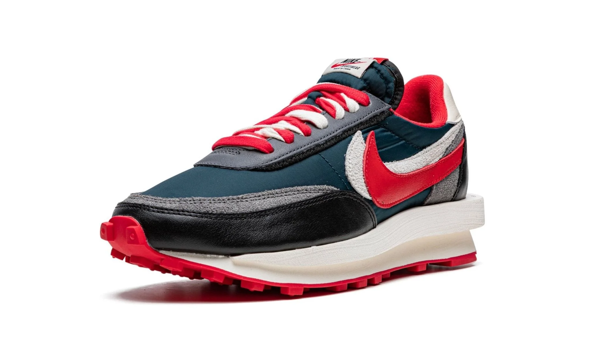 Nike LD Waffle sacai Undercover Midnight Spruce University Red - Image 4