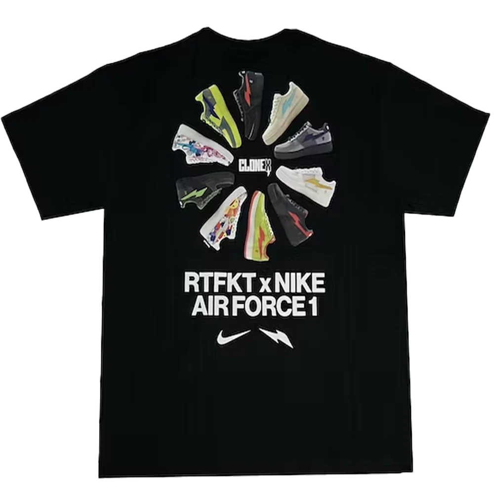 Nike x RTFKT Air Force 1 T-shirt Black