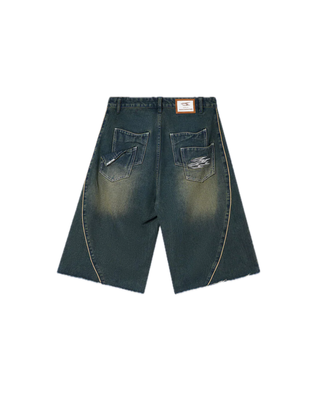 Noemotions Denim Jorts Washed Green - Image 2
