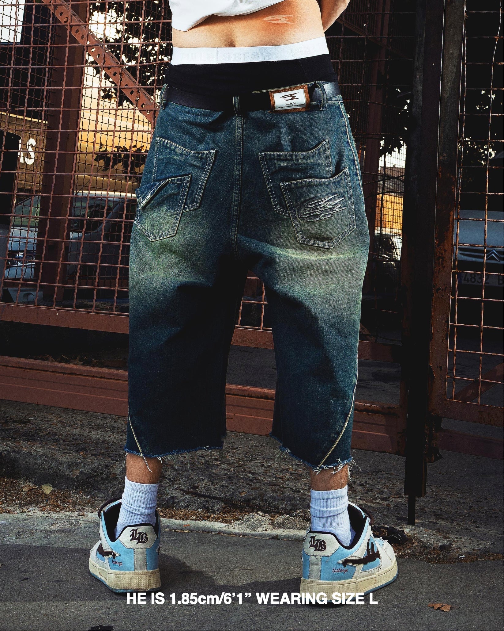Noemotions Denim Jorts Washed Green - Image 4