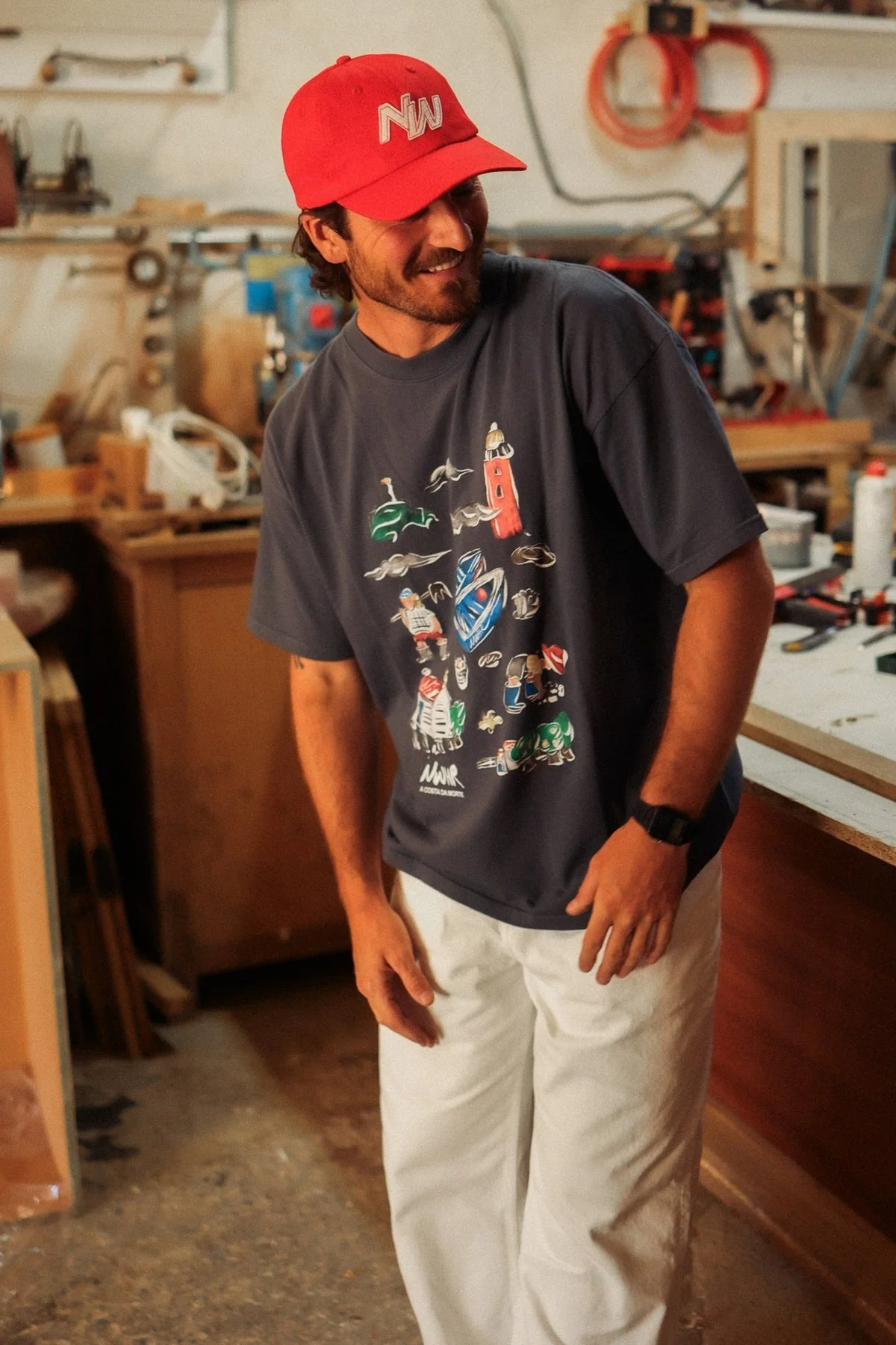 Nwhr Costa Da Morte T-Shirt Black - Image 3