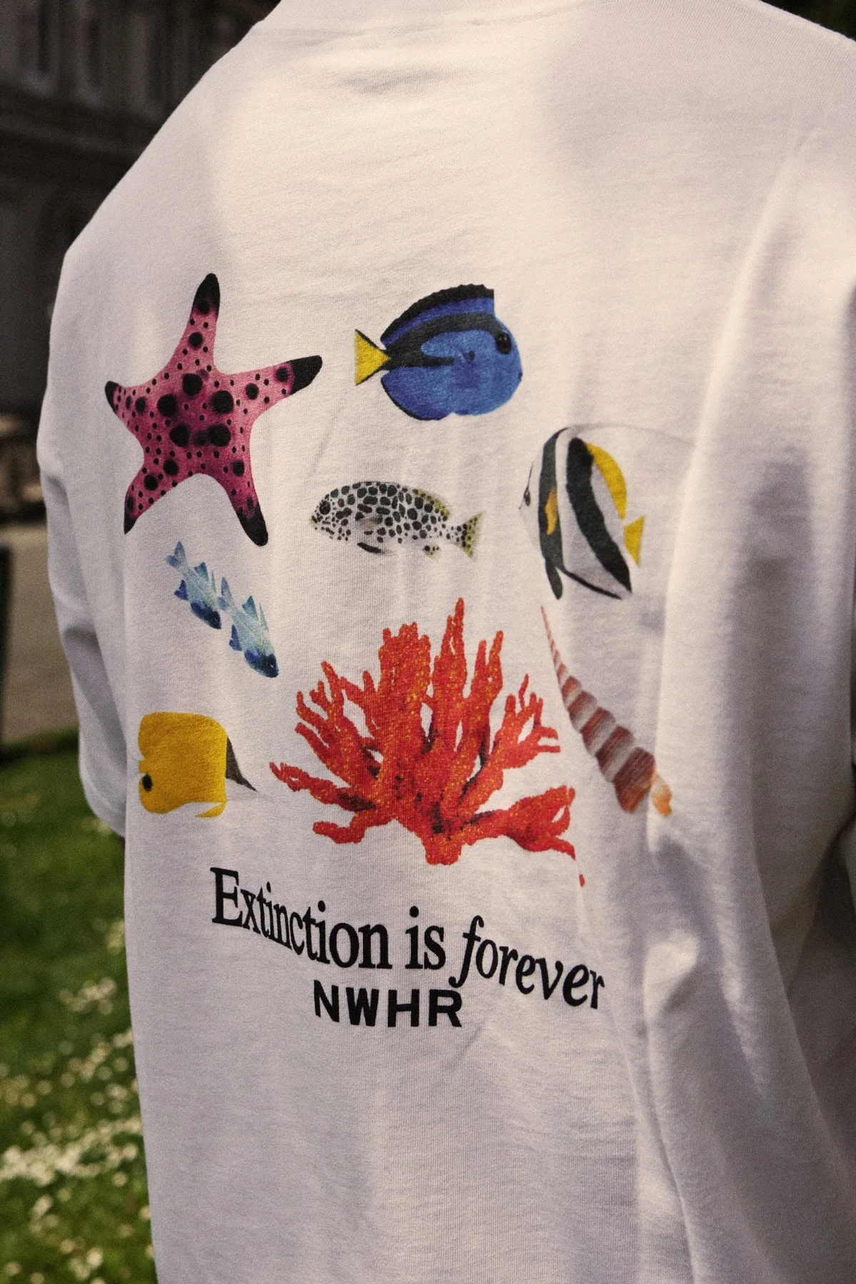 Nwhr Extinction Is Forever T-Shirt White - Image 9
