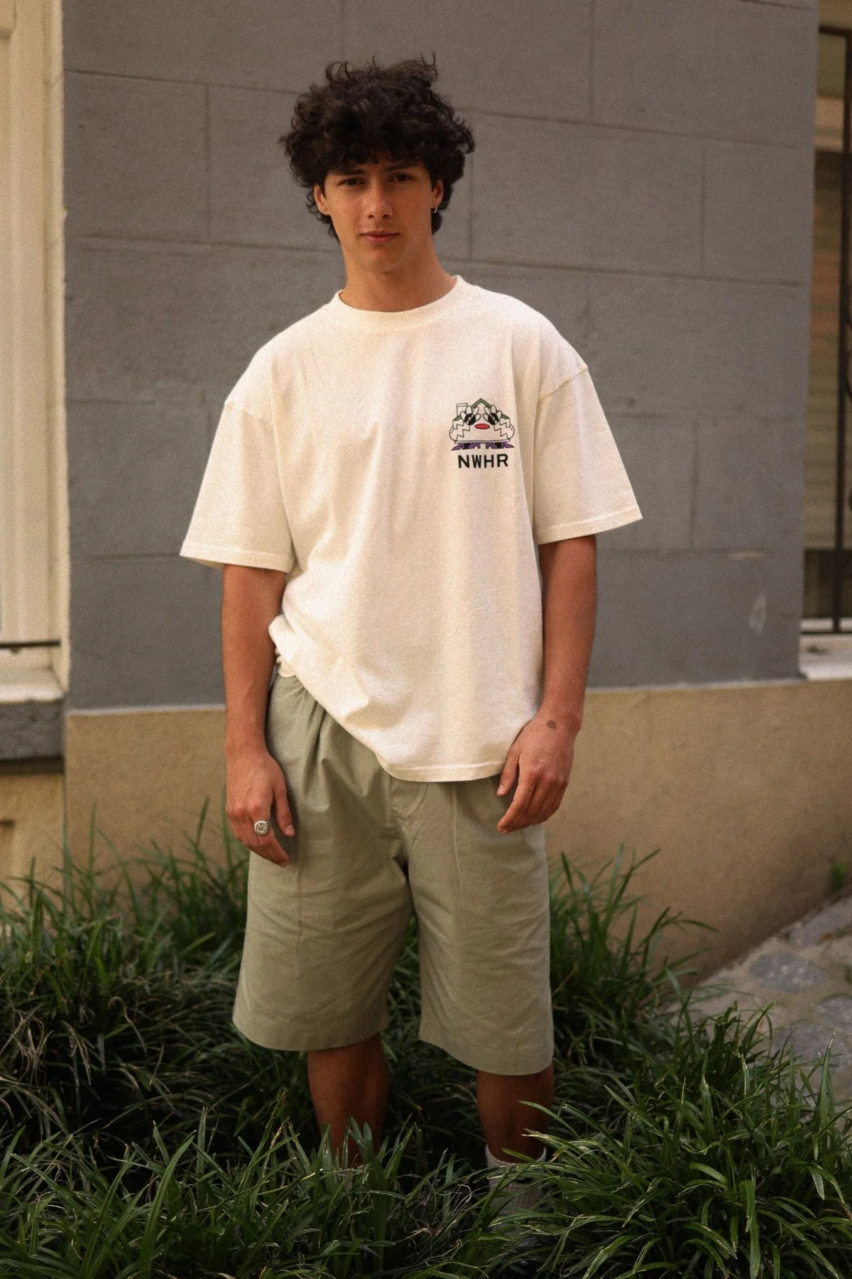 Nwhr House Club T-Shirt Beige - Image 7