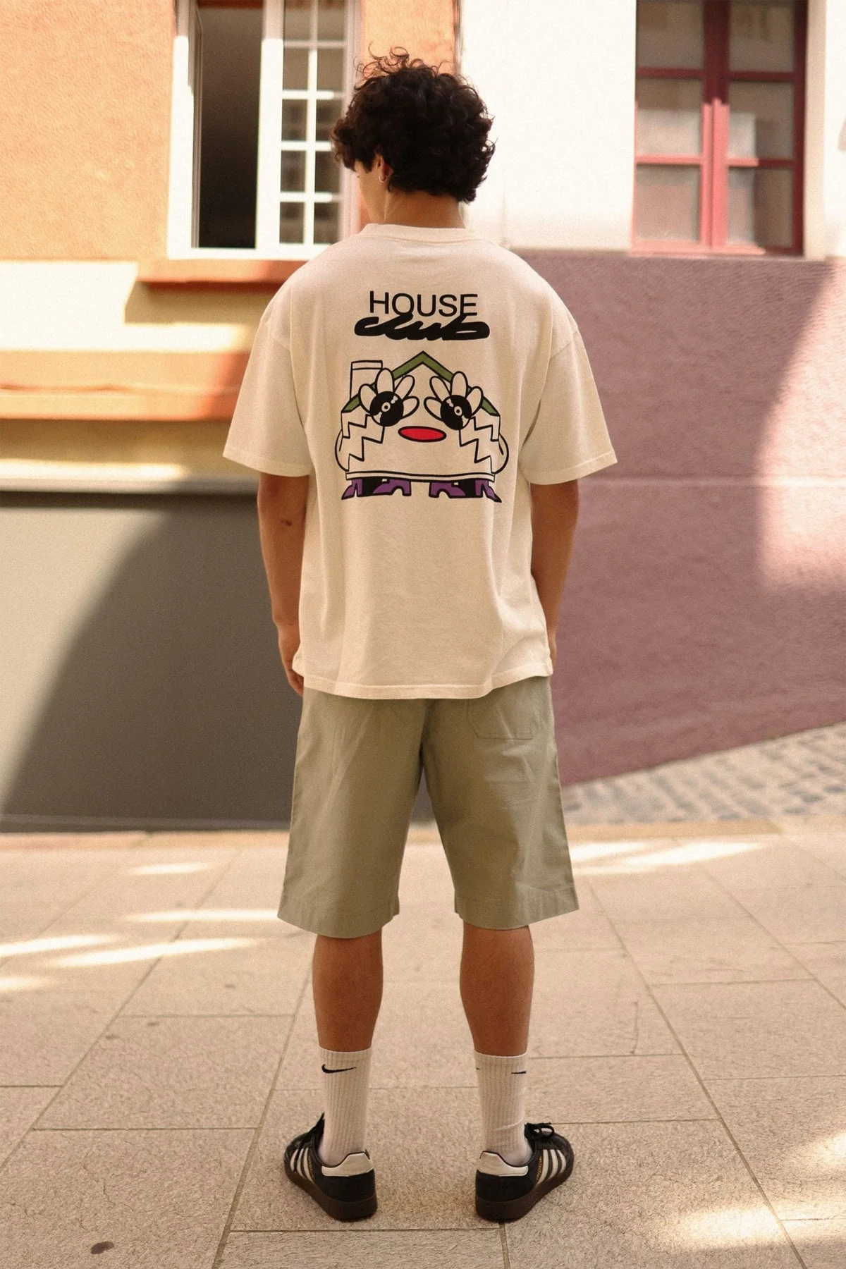 Nwhr House Club T-Shirt Beige - Image 8