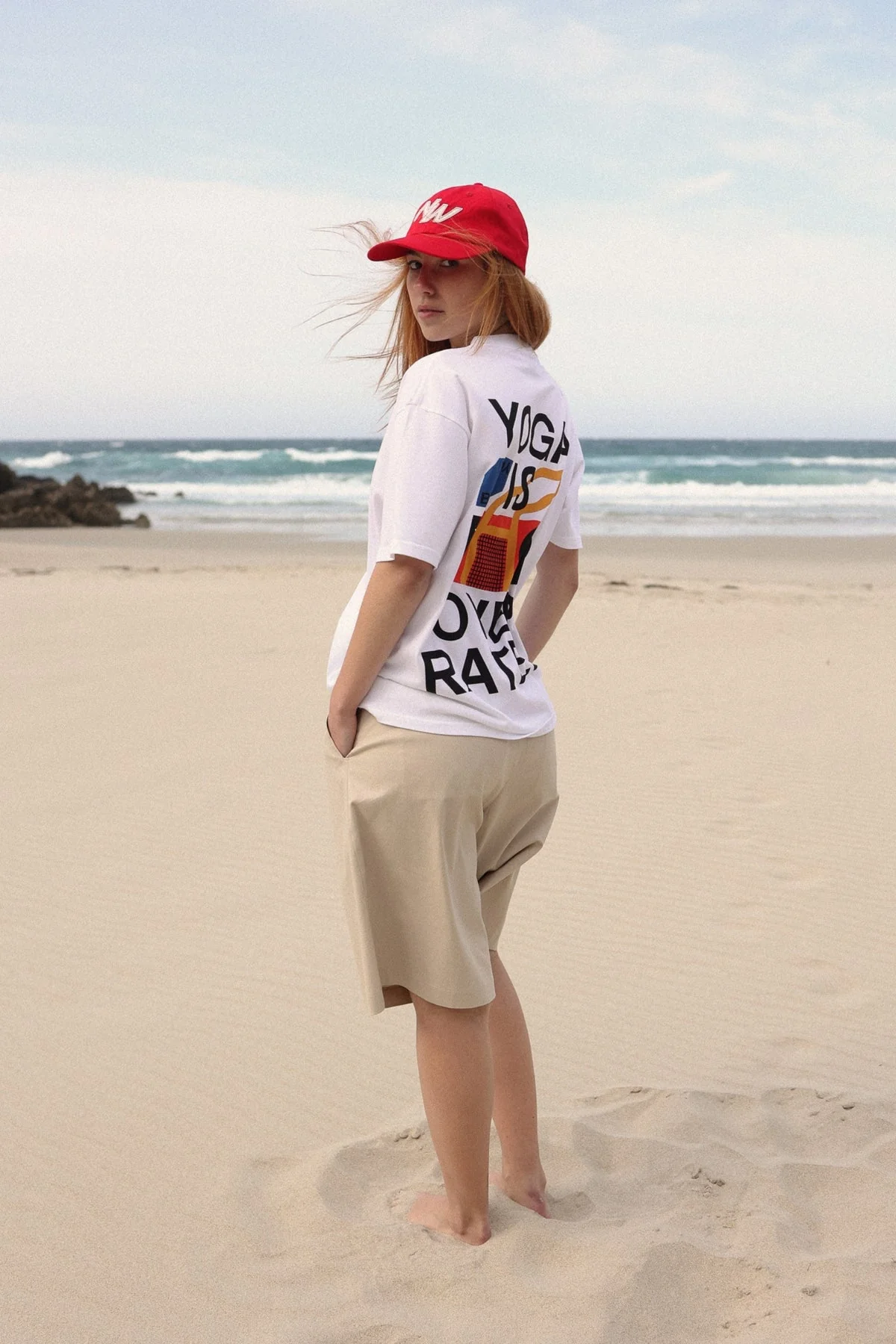 Nwhr Yoga Is Over Rated T-Shirt White - Image 4