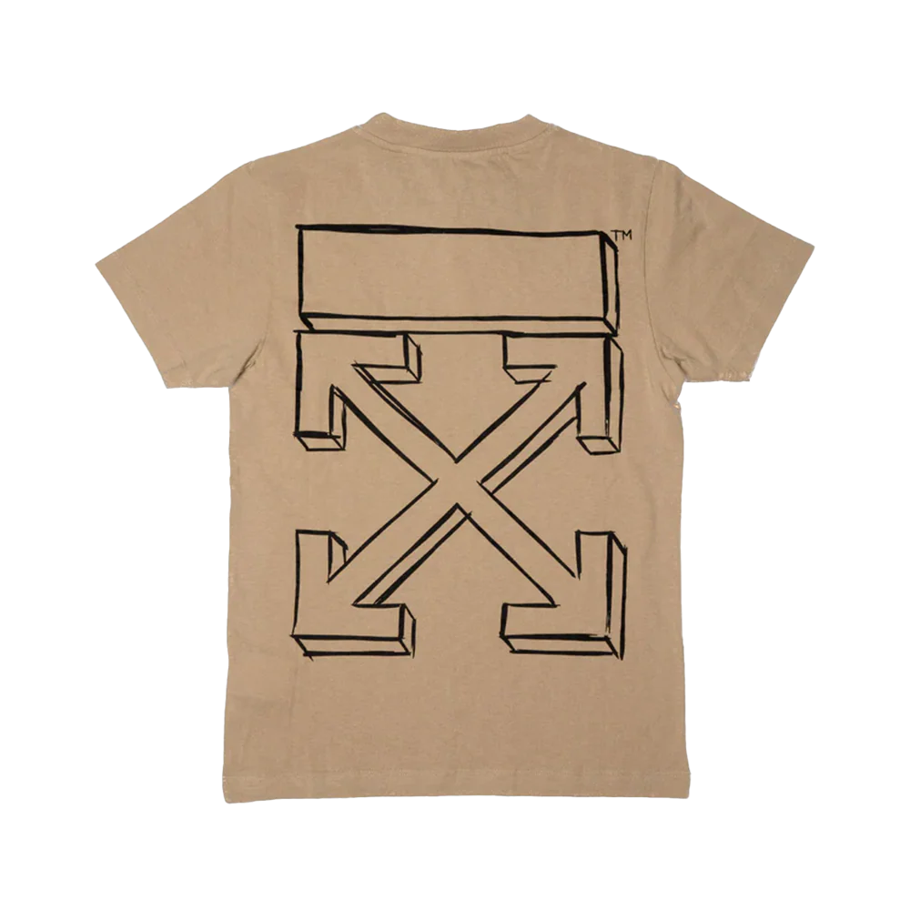 Off White 3D Arrows Tee Olive