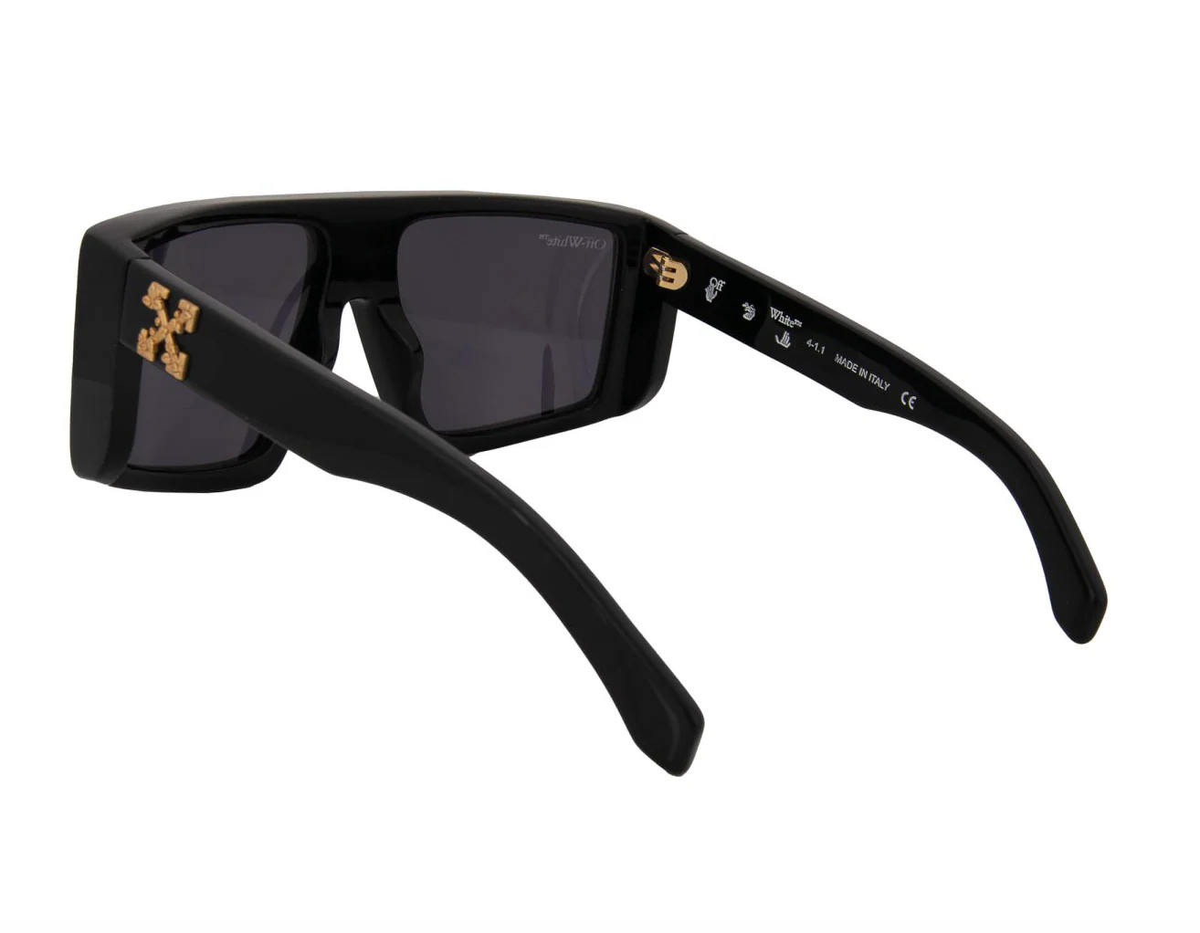 Off White ALPS Oversize Sunglasses Black Dark Gray - Image 4
