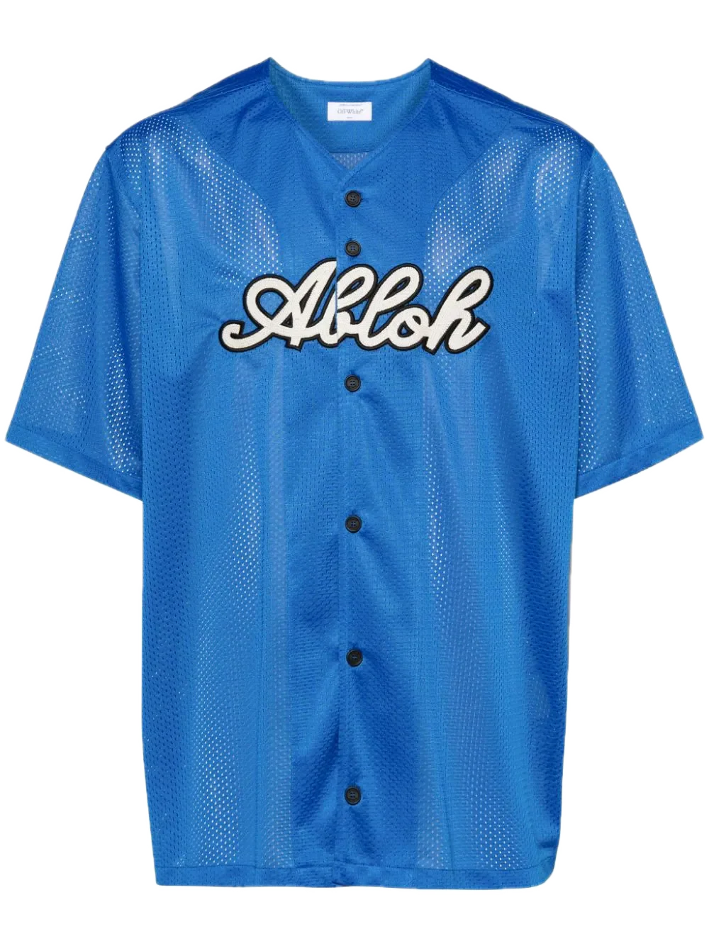 Off-White Baseball Mesh S/S Shirt Nautical Blue