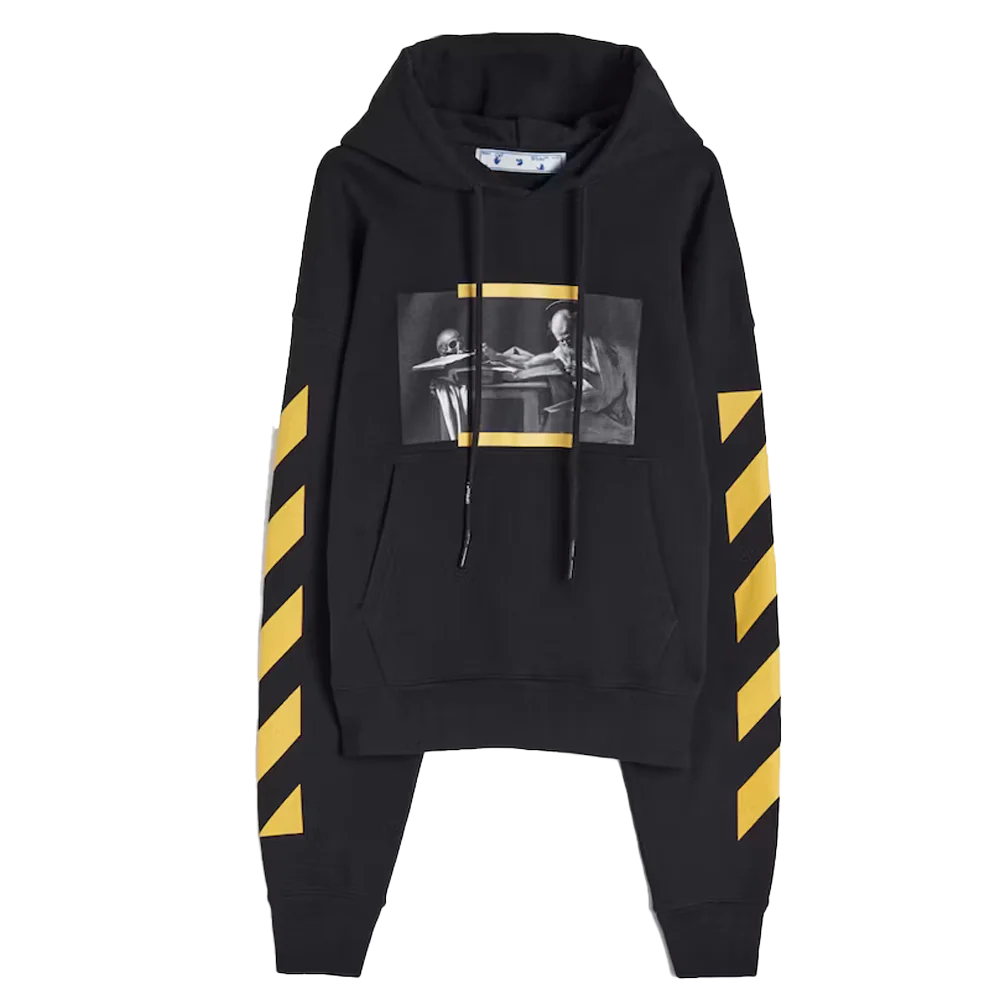 OFF-WHITE Caravaggio Painting Hoodie Black/Yellow
