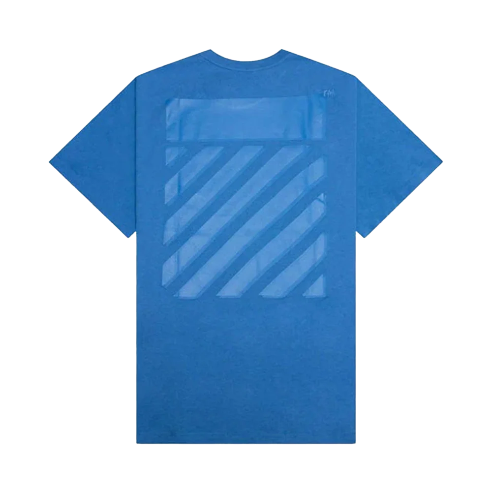 Off-White Diag Tab Slim Regular Tee Blue