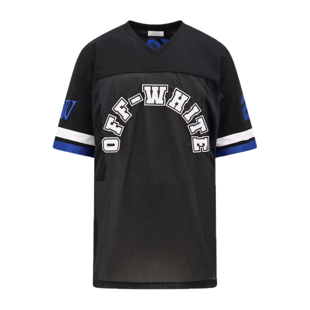 Off-White Football Mesh S/S Tee Black White