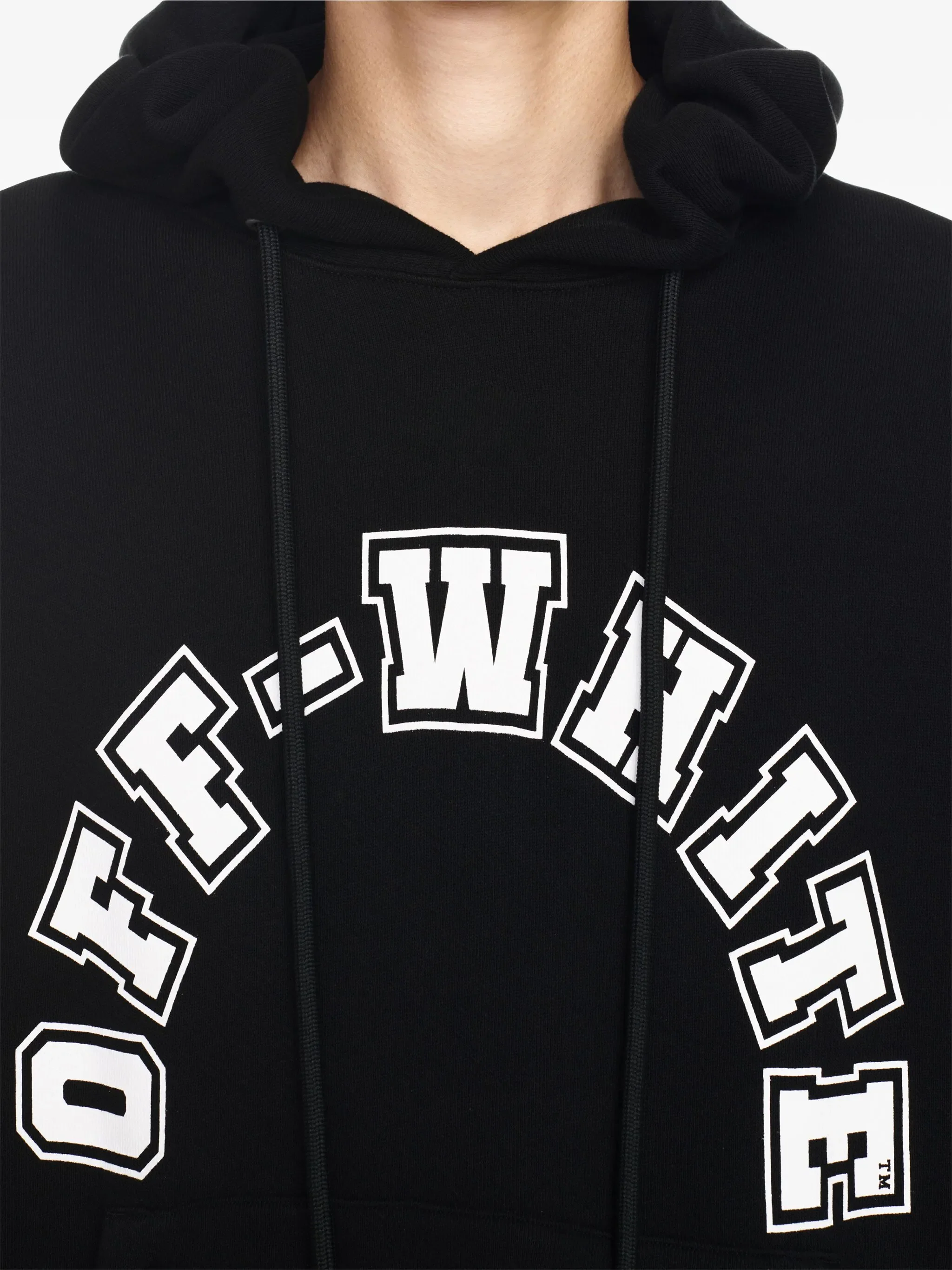 Off-White Football Over Hoodie Black - Image 5