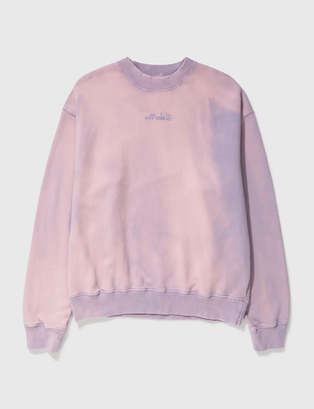 OFF-WHITE Purple Laundry Script Skate Crewneck - Image 2